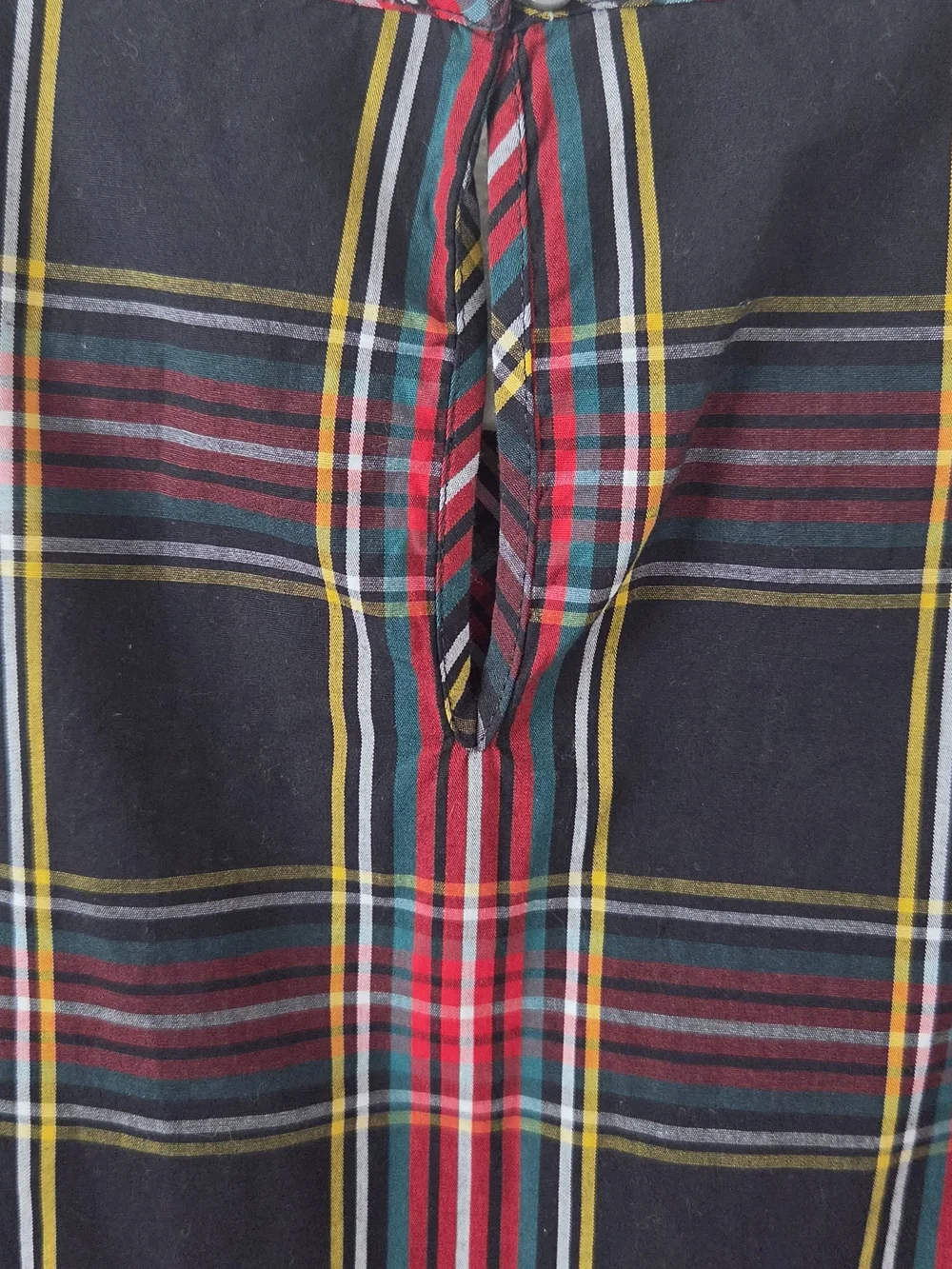 J. Crew Plaid Smocked Poplin Top